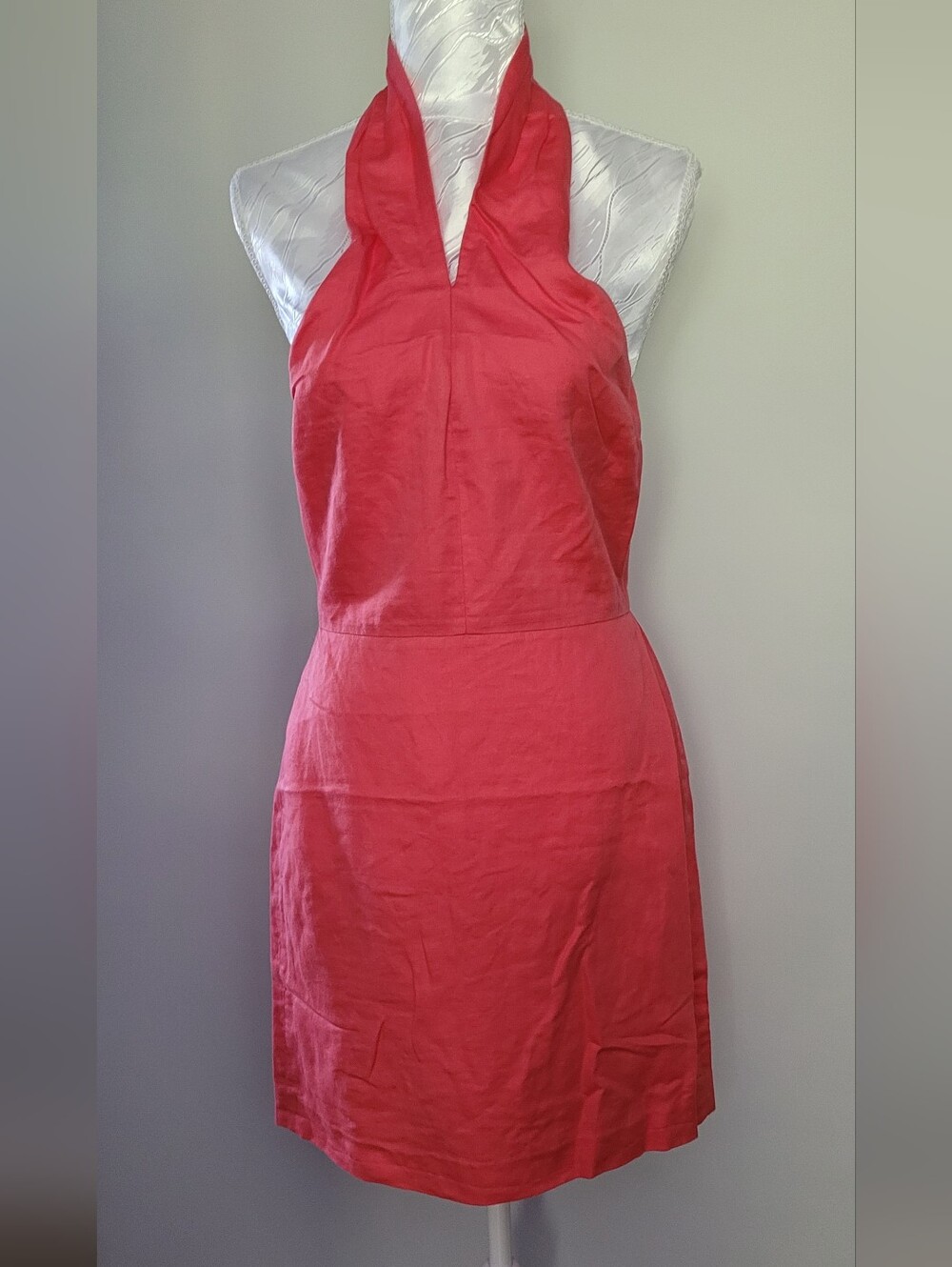 Banana Republic Peach Pink Halter Mini Dress
